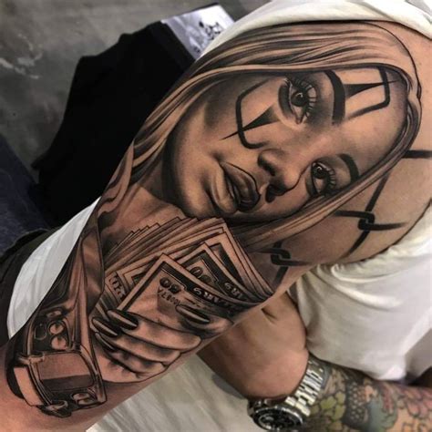 tatuaje chicano mujer|7 Tatuajes Chicano para Mujeres Imágenes